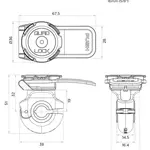 Support de smartphone QUAD LOCK fixation rétroviseur