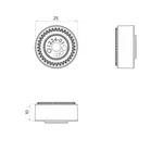 Jeu d&#039;entretoises QUAD LOCK support guidon/rétroviseur (2x10mm))