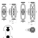 Bras double pivot QUAD LOCK 360 - version Small