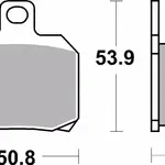 Plaquettes de frein BREMBO métal fritté - 07BB20SP