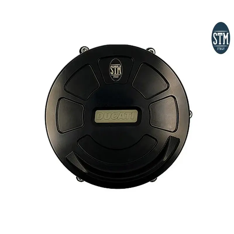 Couvre-carter moteur STM noir - Ducati Panigale V4