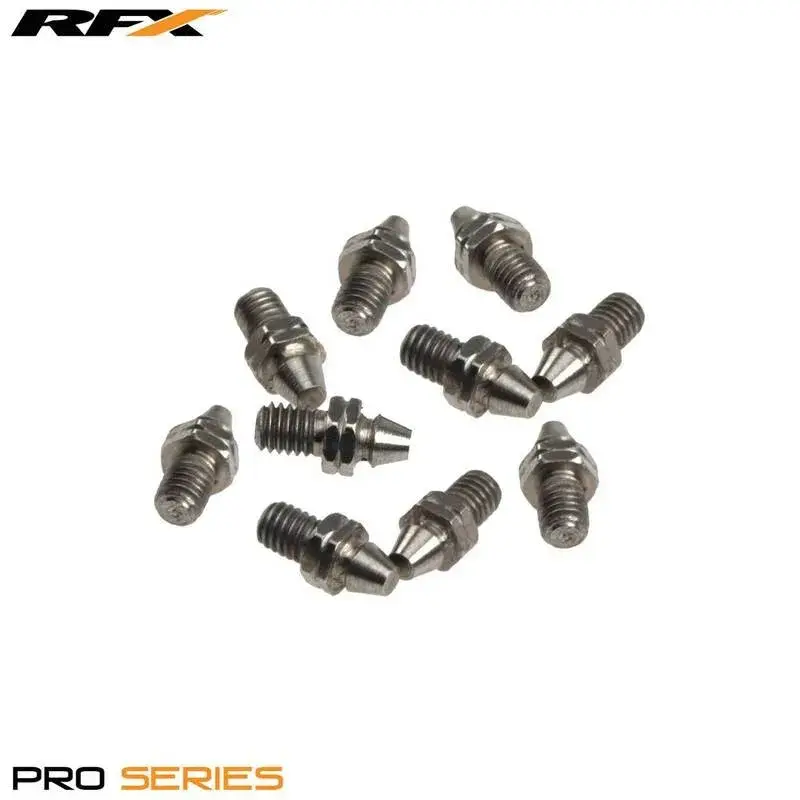 Vis de rechange en acier inoxydable pour repose-pieds RFX Pro pour motocross (10 pièces)