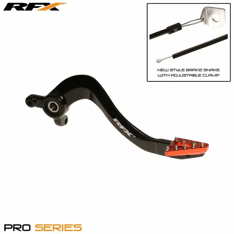 Levier de frein arrière RFX Pro ST (Anodisé dur noir/orange) - KTM85