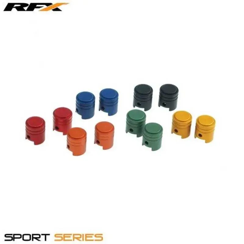 Capuchons de valve RFX sport (Piston/Vert) 2pièces
