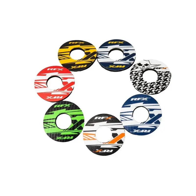 Paire de donuts de poignée RFX sport (X Bleu/Jaune)