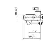 Maître-cylindre de frein arrière BREMBO Ø13mm titane