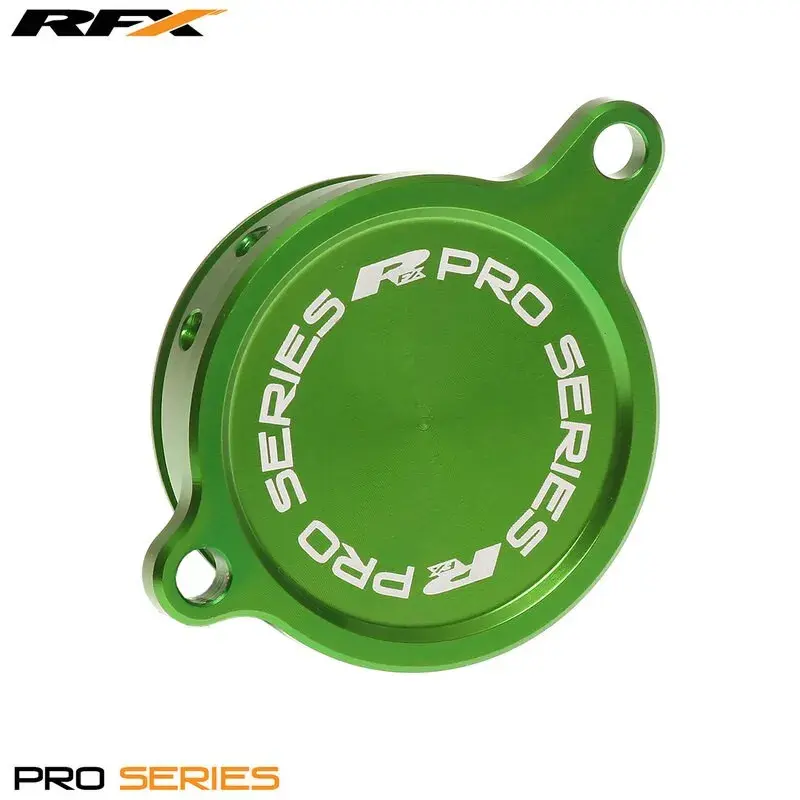 Couvercle de filtre à huile RFX Pro (Vert) - Kawasaki KXF450