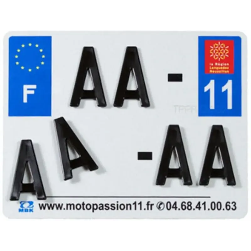 Plaques Françaises PPI 210x130 SIV Département 22 aluminium 10 pièces