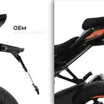 Support de plaque R&amp;G RACING noir Ducati