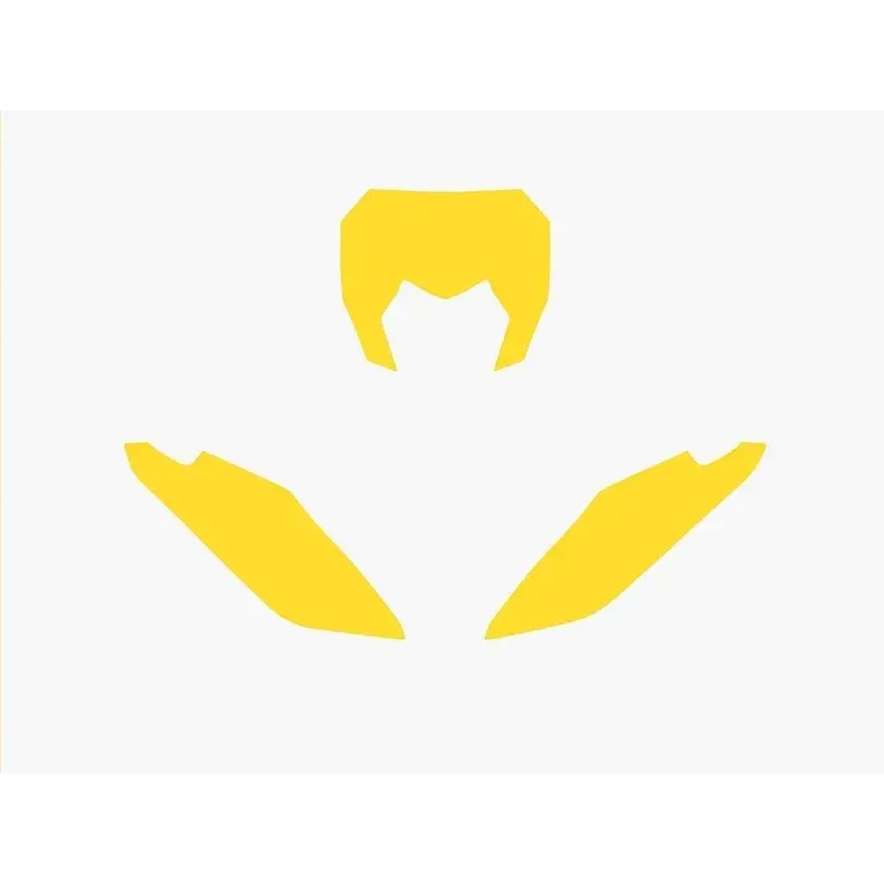 Fonds de plaque BLACKBIRD jaune Fantic XX