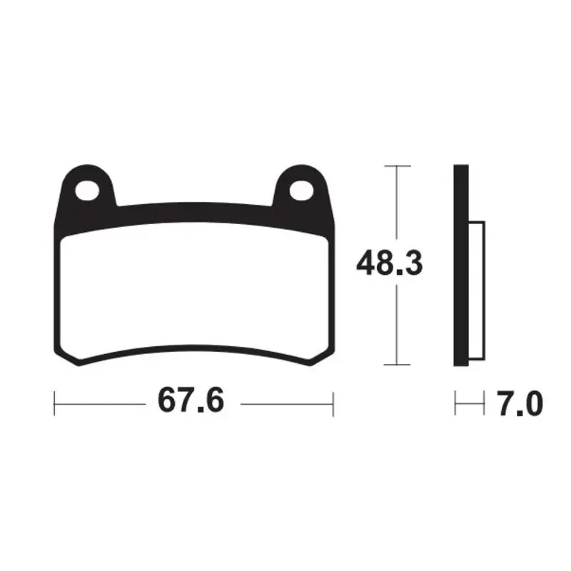 Plaquettes de frein TECNIUM Performance métal fritté - MF433