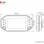 Compteur multifonction KOSO RX-4 universel