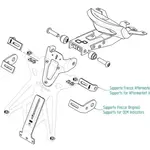 Kit support de plaque réglable LIGHTECH - Triumph Trident 660