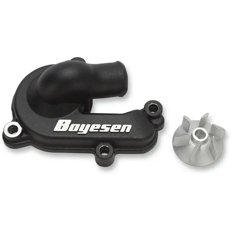 WATER PUMP COVER & IMPELLER KIT SUPERCOOLER ALUMINUM BLACK
