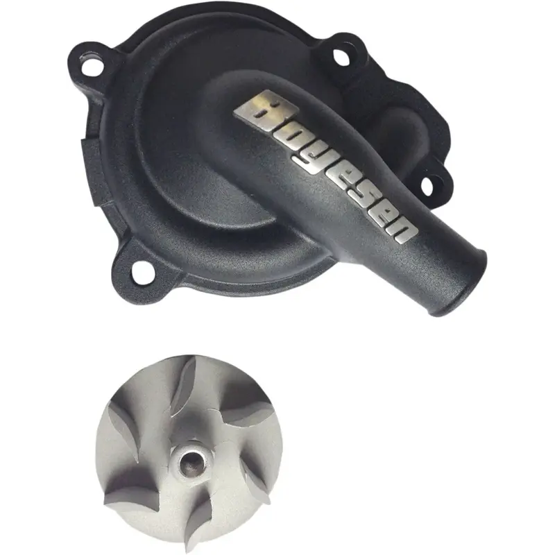 WATER PUMP COVER & IMPELLER KIT SUPERCOOLER ALUMINUM BLACK