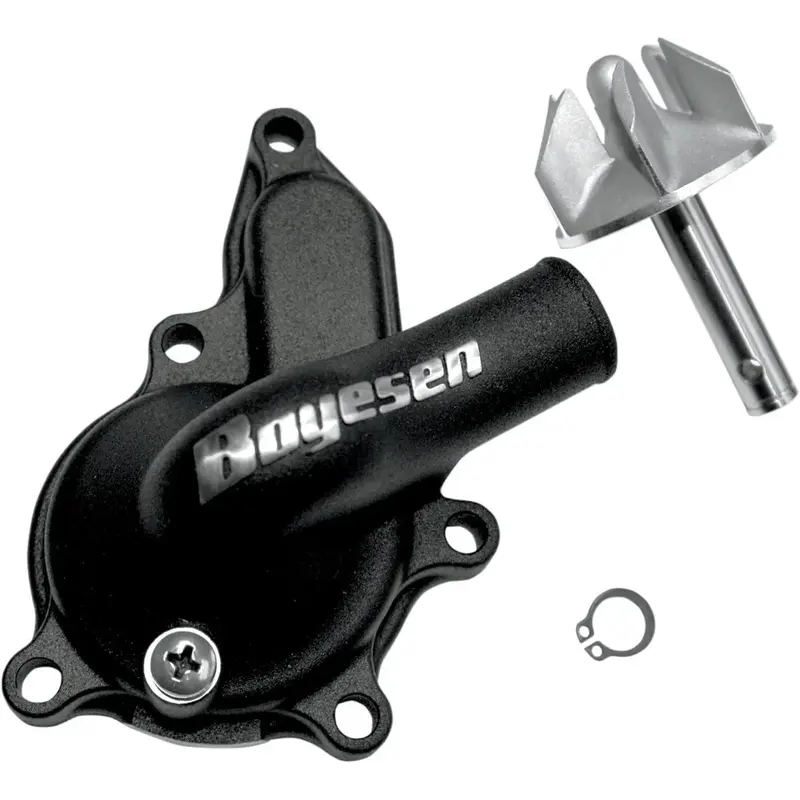 WATER PUMP COVER & IMPELLER KIT SUPERCOOLER ALUMINUM BLACK
