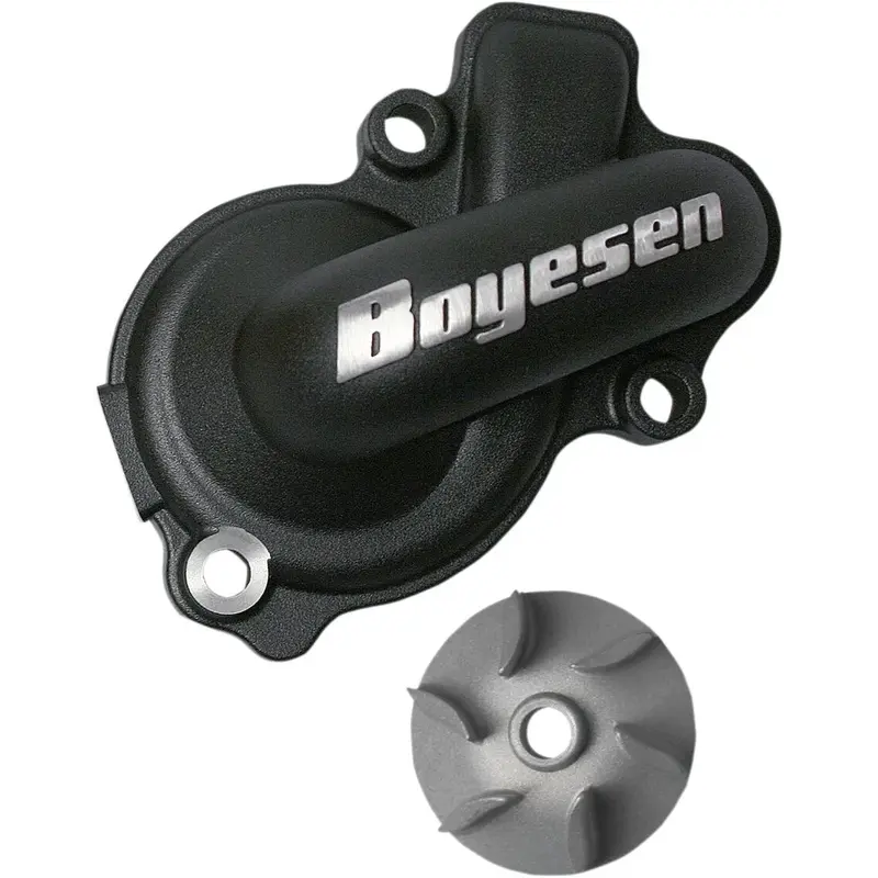 WATER PUMP COVER & IMPELLER KIT SUPERCOOLER ALUMINUM BLACK