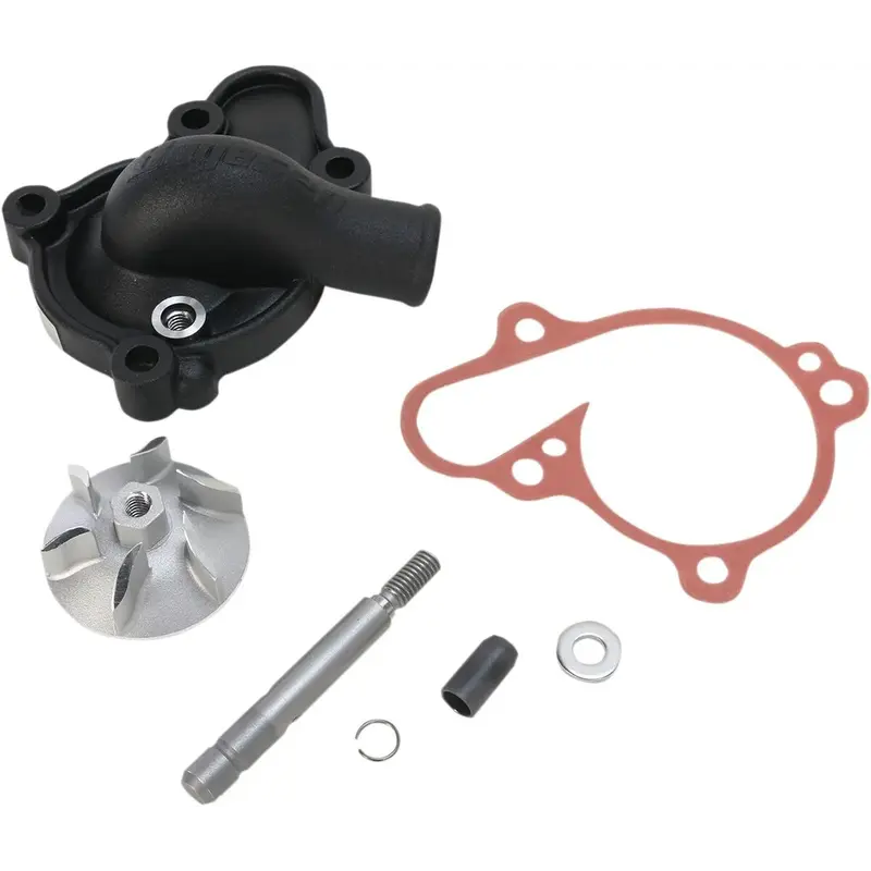 WATER PUMP COVER & IMPELLER KIT SUPERCOOLER ALUMINUM SILVER