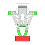 Support de plaque V PARTS - Suzuki