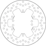 Disque de frein BREMBO Série Oro fixe - 68B407H8