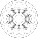 Disque de frein BREMBO Série Oro Flottant - 78B40892