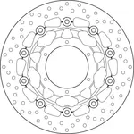Disque de frein BREMBO Série Oro Flottant - 78B40838