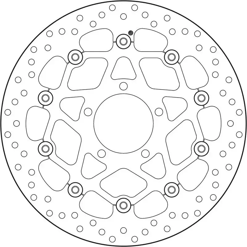Disque de frein BREMBO Oro semi-flottant - 78B408B5