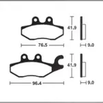 Plaquettes de frein TECNIUM scooter ME318 organique
