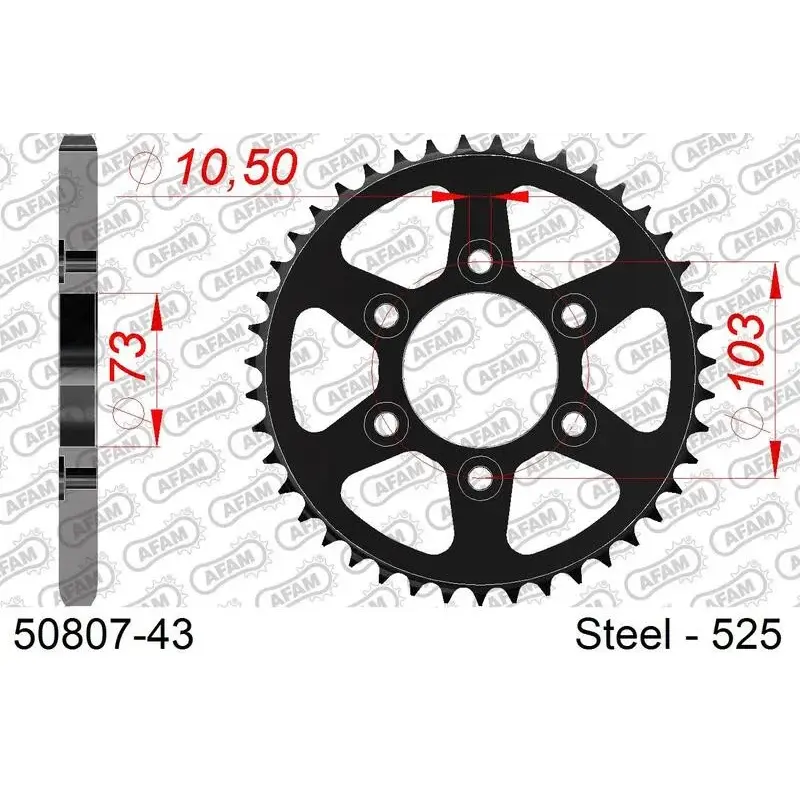 Couronne AFAM acier standard 50807 - 525