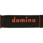 Revêtements de poignées DOMINO A020 Bicolore MX semi-gaufré noir/orange