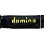 Revêtements de poignées DOMINO A020 Bicolore MX semi-gaufré noir/jaune
