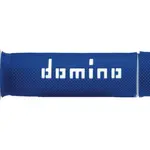 Revêtements de poignées DOMINO A020 Bicolore MX semi-gaufré bleu/blanc