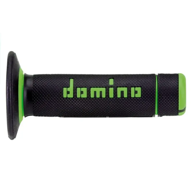 Revêtements de poignées Bicolore MX DOMINO semi-gaufré noir/vert