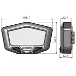 Compteur digital mutlifonctions Koso DB02R universel