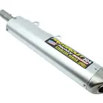 Silencieux PRO CIRCUIT 304 alu brossé/casquette inox Kawasaki KX500