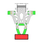 Support de plaque V PARTS - Suzuki