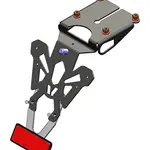 Support de plaques V PARTS - Kawasaki Z650 RS