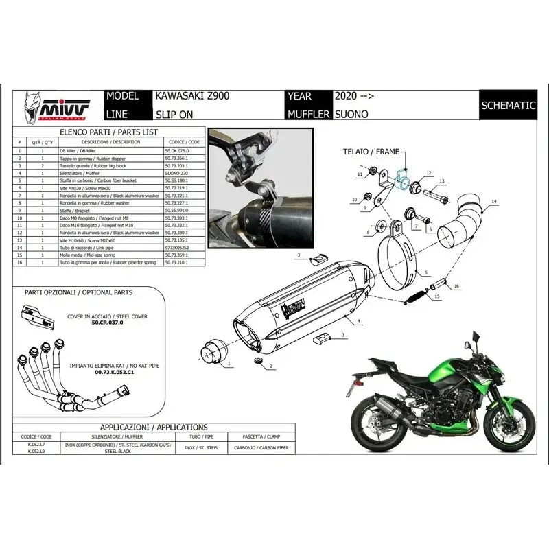 Pièce détachée MIVV manchon - 9773K052S2