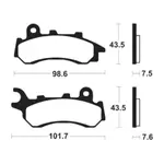 Plaquettes de frein TECNIUM organique - ME464
