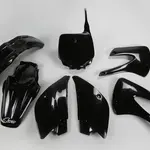 Kit plastique UFO noir Kawasaki KX85