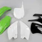 Kit plastique UFO couleur origine (2010) restylé vert/noir/blanc Kawasaki KX85