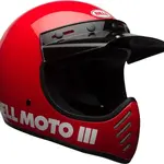 Casque BELL Moto-3 Classic - Rouge brillant