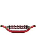 Guidon Ø28,6mm avec barre RENTHAL Twinwall replica Ricky Carmichael rouge/mousse noire