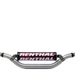 Guidon Ø28,6mm avec barre RENTHAL Twinwall replica Ricky Carmichael titane/mousse noire