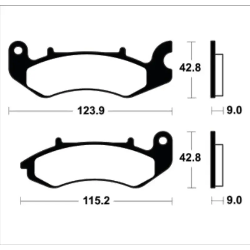 Plaquettes de frein TECNIUM scooter organique - ME468
