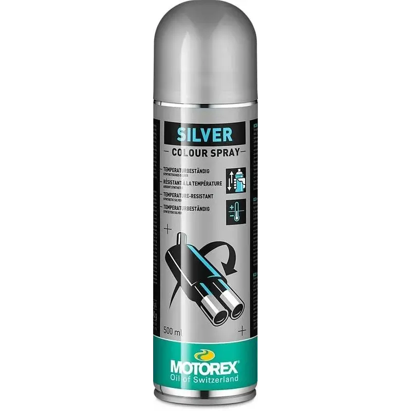 Vernis argent MOTOREX Colour Spray - 500 ml