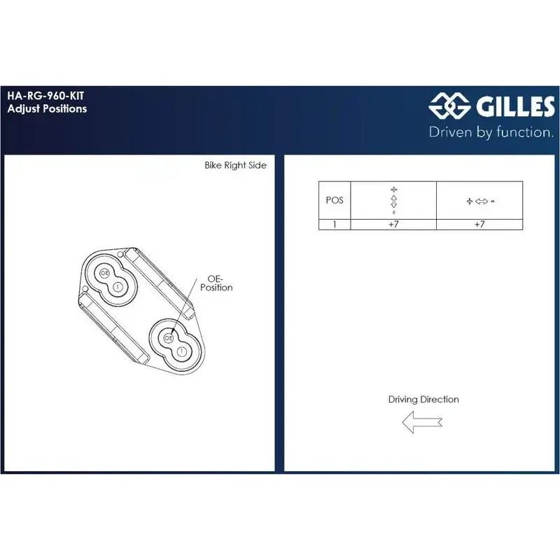 REPOSE PIEDS GILLES.T SUPPORT - OEM/7MM NOIR